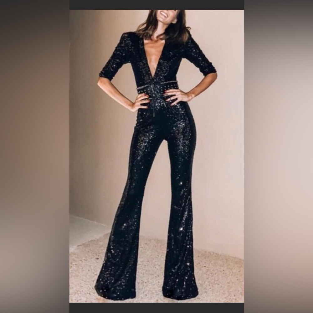 NADINE MERABI black jumpsuit